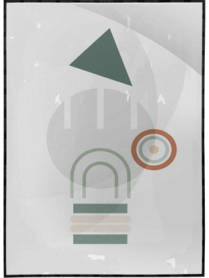 SHOP365 Şekiller Pastel Renkler Modern Sanatsal Poster P-004280