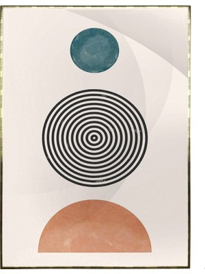 SHOP365 Şekiller Desenler Çizgiler Modern Tasarım Poster P-004202