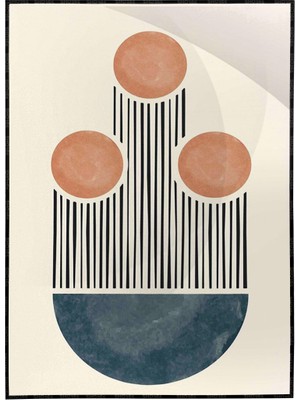 SHOP365 Şekiller Karışık Renkler Modern Poster P-004300