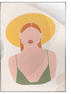 SHOP365 Yaz Modası Kadın Dekoratif Pastel Renkler Modern Poster P-000315