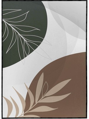 SHOP365 Yapraklar ve Şekiller Modern Poster P-001487