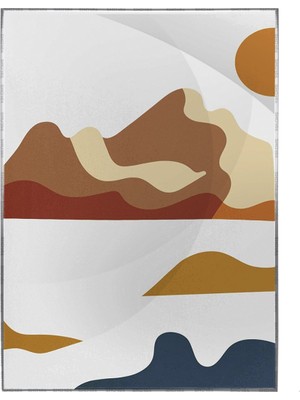 SHOP365 Ay Güneş ve Toprak Renkleri Modern Poster P-001392