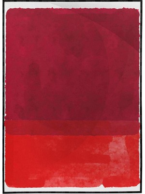 SHOP365 Fırça Darbeleri Kırmızı Renkler Modern Poster P-001865