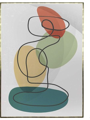 SHOP365 Toprak Renk Tonları Tasarım Modern Poster P-002179