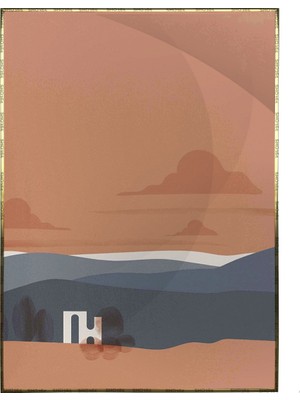 SHOP365 Manzara ve Dağ Modern Tasarım Poster P-002218