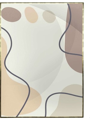 SHOP365 Toprak Renk Tonları Tasarım Modern Poster P-001986