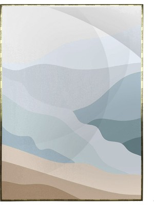 SHOP365 Ay Güneş ve Toprak Renkleri Modern Poster P-002488