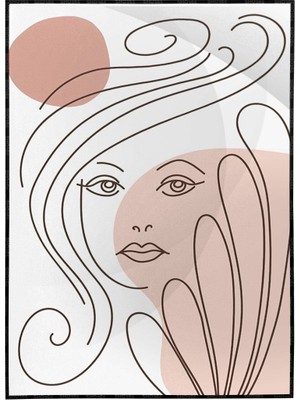 SHOP365 Kadın Çizim ve Doğa Dekoratif Modern Poster P-003082