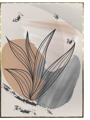 SHOP365 Doğa Bitkiler Suluboya Görünümlü Modern Poster P-003195