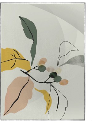 SHOP365 Bitki Yapraklar ve Şekiller Modern Poster P-004043