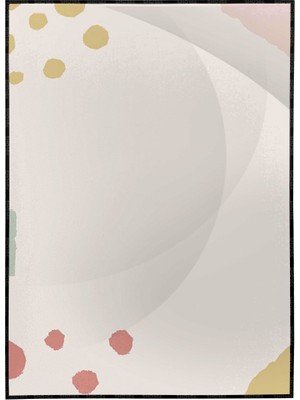 SHOP365 Şekiller Dekoratif Pastel Renkler Modern Poster P-000492