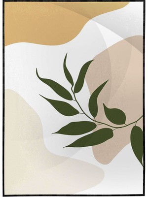 SHOP365 Yapraklar ve Şekiller Modern Poster P-001485