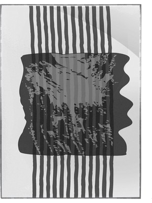 SHOP365 Şekiller ve Çizgiler Gri Siyah Renkler Modern Dekoratif Poster P-002941