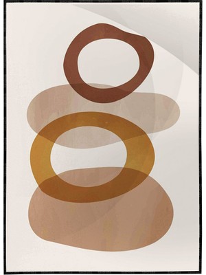 SHOP365 Renkli Şekiller Modern Poster P-004151