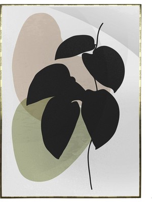 SHOP365 Yapraklar ve Şekiller Modern Poster P-001110