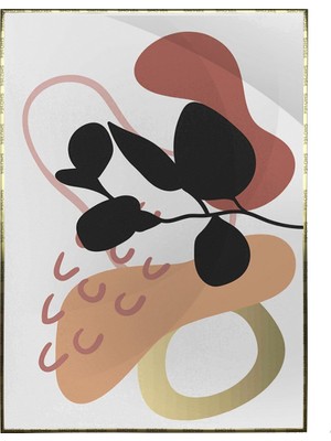 SHOP365 Bitki Yapraklar ve Şekiller Modern Poster P-002664