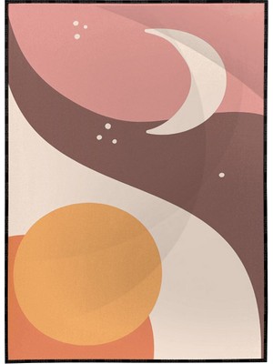 SHOP365 Renkli Çizimler Illüstrasyon Modern Sanat Tuval Poster P-000555