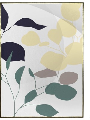 SHOP365 Bitki Yapraklar ve Şekiller Modern Poster P-003596