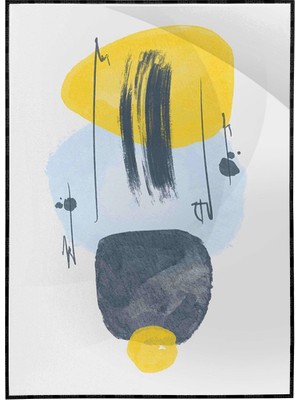 SHOP365 Şekiller Sulu Boya Görünümlü Renkli Modern Poster P-001771