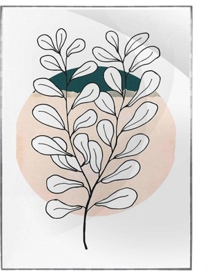 SHOP365 Doğa Yaprak ve Şekiller Soft Renkler Modern Poster P-004217