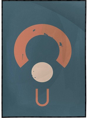 SHOP365 Geometrik Şekiller Illüstrasyon Modern Sanat Tuval Poster P-004421