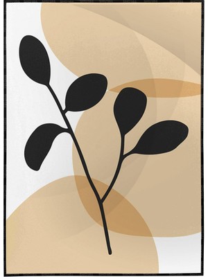 SHOP365 Bitki Yapraklar ve Şekiller Modern Poster P-002037