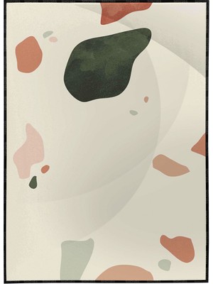 SHOP365 Toprak Renk Tonları Şekil Tasarım Modern Poster P-002495
