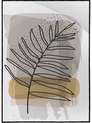 SHOP365 Bitki Yapraklar ve Şekiller Modern Poster P-004036