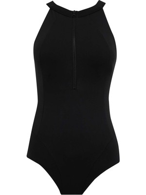 DeFactoFit Kadın Mayo Z9370AZ23HS Halter Yaka Çabuk Kuruyan Kumaşla Spor Şık Tasarım