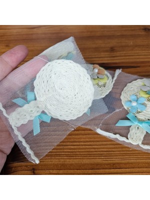 Hobiceyiz Raket Çicek Aplik Motif 10 Adet