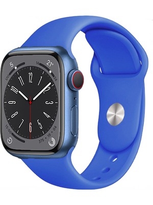 PSGT Apple Watch Uyumlu Seri: 1/2/3/4/5/6/se/7/8/9 (38-40-41MM) Ve Seri 10-11 (42MM) Silikon Kordon A++