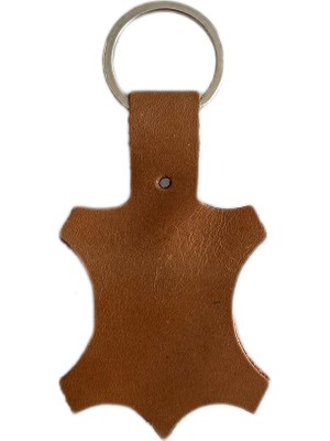 LN Leather Gerçek Deri Özel Tasarım Deri Amblemli Anahtarlık 3 Adet