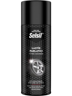 Selsil Lastik Parlatıcı - Kuruma ve Çatlama Koruması, Anti-statik ve Toz Tutmayan, 500 ml - Tüm Araç Lastikleriyle Uyumlu