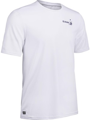 Decathlon Olaian Erkek Uv Korumalı Tişört - Beyaz - Water