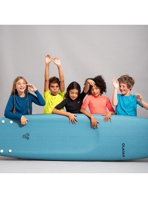 Decathlon Olaian Çocuk Uv Koruması Sağlayan Kısa Kollu Sörf Tişörtü - Yeşil