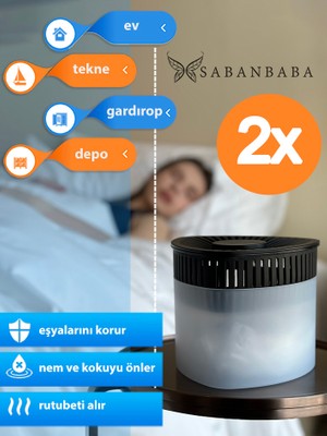 Saban Saban nem Alıcılı ve Rutubet Giderici  Aparat - 500 gr -Üçgen Lavanta 2'li