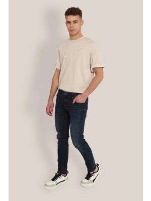 Jack & Jones Liam 227 Skinny Fit Jean Erkek Denim Mavi 98% Pamuk %2 Elastan Konforlu Model