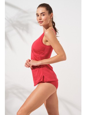 Pierre Cardin Mara Kruvaze Formlu Tankini Kırmızı 231501