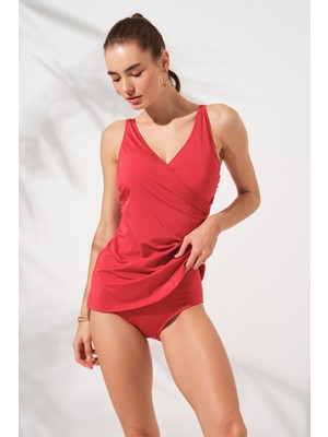 Pierre Cardin Mara Kruvaze Formlu Tankini Kırmızı 231501