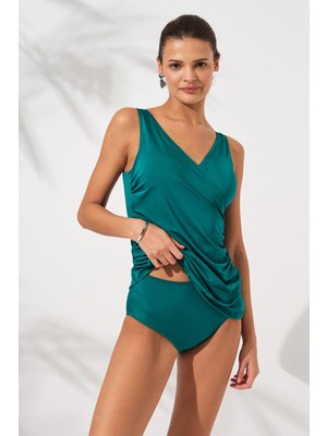 Pierre Cardin Mara Kruvaze Formlu Tankini Yeşil 231501