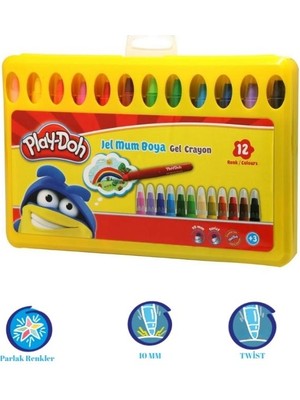 Play-Doh - Jel Crayon 12 Renk Jel Kalem