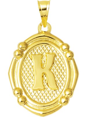 Bilezikci 14 Ayar Italyan K Harfi Altın Kolye Ucu