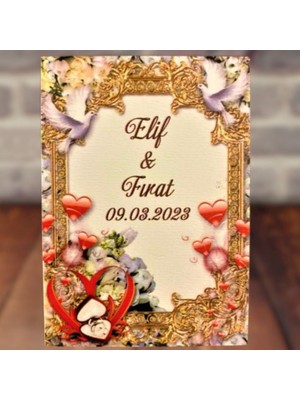 Solmaz Düğün Kına Söz Nikah Magnetler 25 Adet