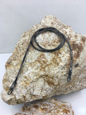 Kazzaze Oksitli Gümüş Kazaziye Örme Düz Zincir Ince Kolye