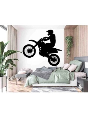 Kt Grup 6 Farklı Model Motorcu Duvar Sticker