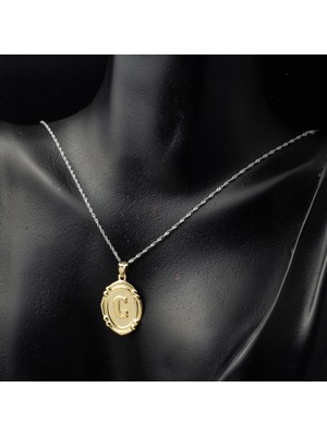 Bilezikci 14 Ayar Italyan C Harfi Altın Kolye Ucu