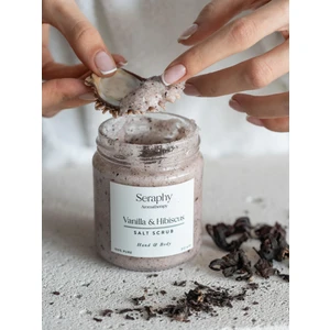 Seraphy Aromatherapy Vanilya & Hibiskus Vücut Peelingi – Nemlendirici & Batık Giderici – 212ml %100 Doğal 