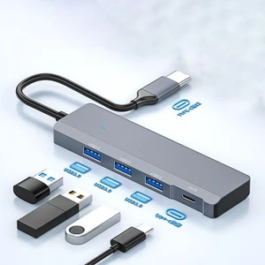 4in1 Type-C Hub Type-C Dönüştürücü Çoğaltıcı Type-C To USB Dönüştürücü USB Çoğaltıcı Adaptör