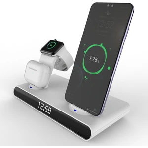Happy World Shopping 6 In 1 30 W Hızlı Kablosuz Şarj Saat Pad iPhone 14 13 12 11 Pro Apple Watch 8 7 6 Se Apple Kulaklık Pro Için Kablosuz Şarj Standı (Yurt Dışından)