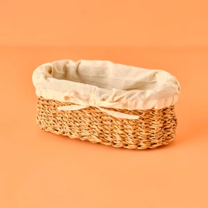 Bella Maison Diana Bezli Hasır Sepet Naturel (27X15 Cm)